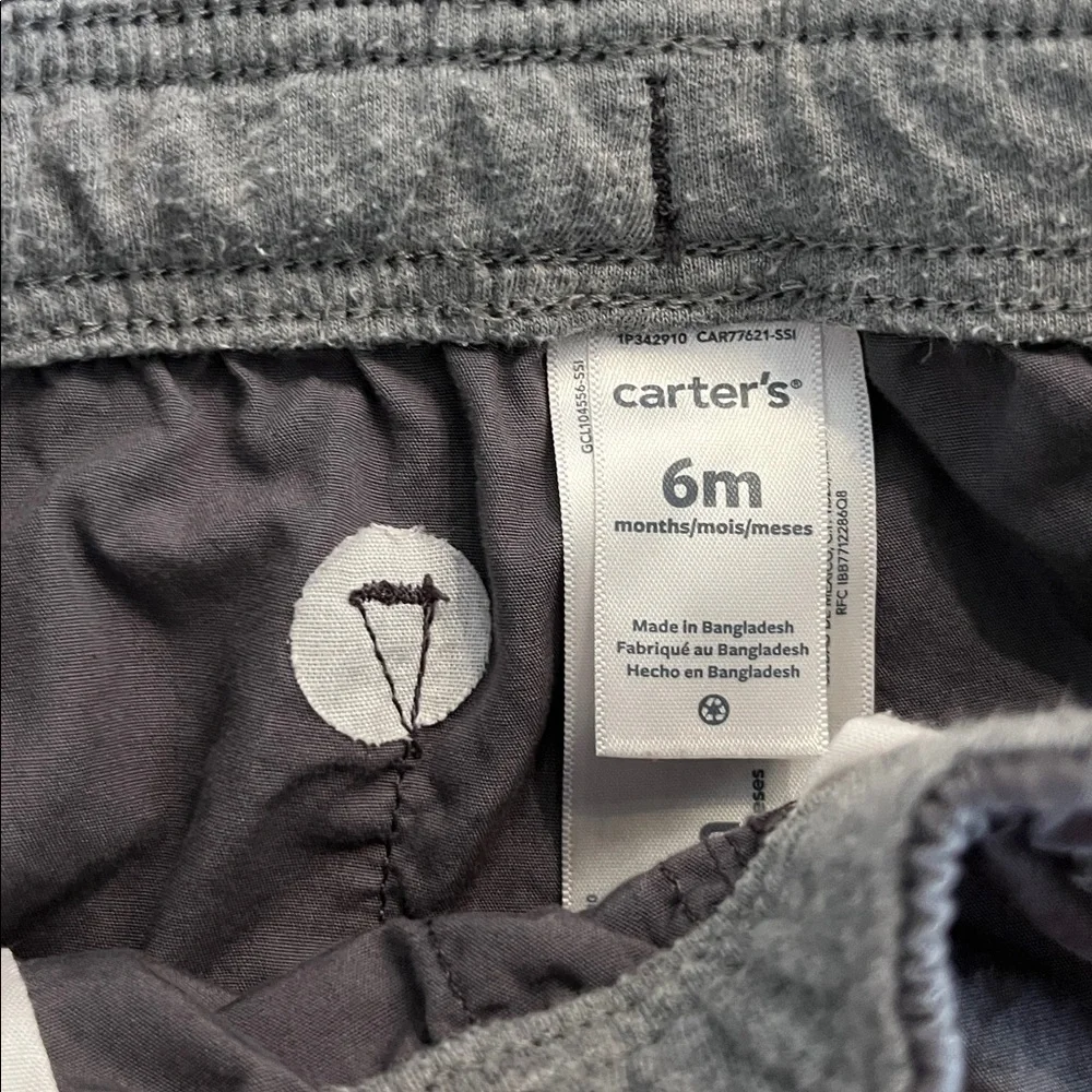 Carter's Dark Charcoal Elastic Waist Jogger Pants - Picture 2 of 3
